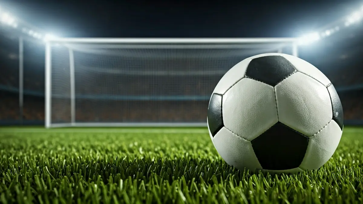 Imatge genèrica d'una pilota de futbol sobre la gespa d'un camp.