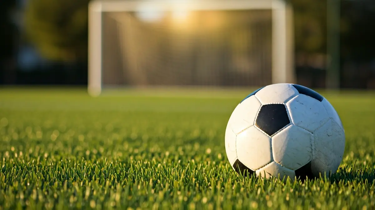 Imatge genèrica d'una pilota de futbol sobre la gespa d'un camp.