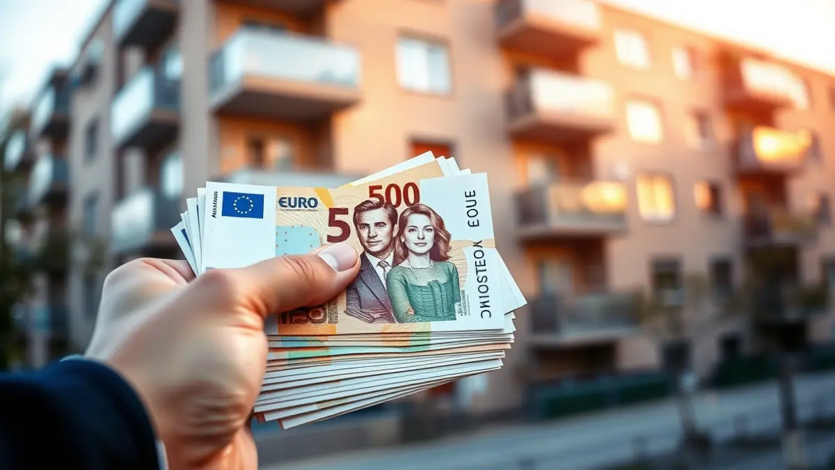 Imatge genèrica de diners i vivenda, simbolitzant les ajudes al lloguer per a jóvens.