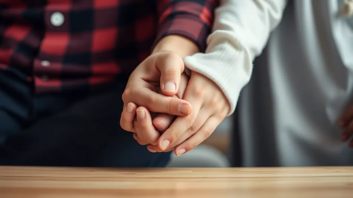 Imatge genèrica de mans d'una família, simbolitzant suport i orientació.