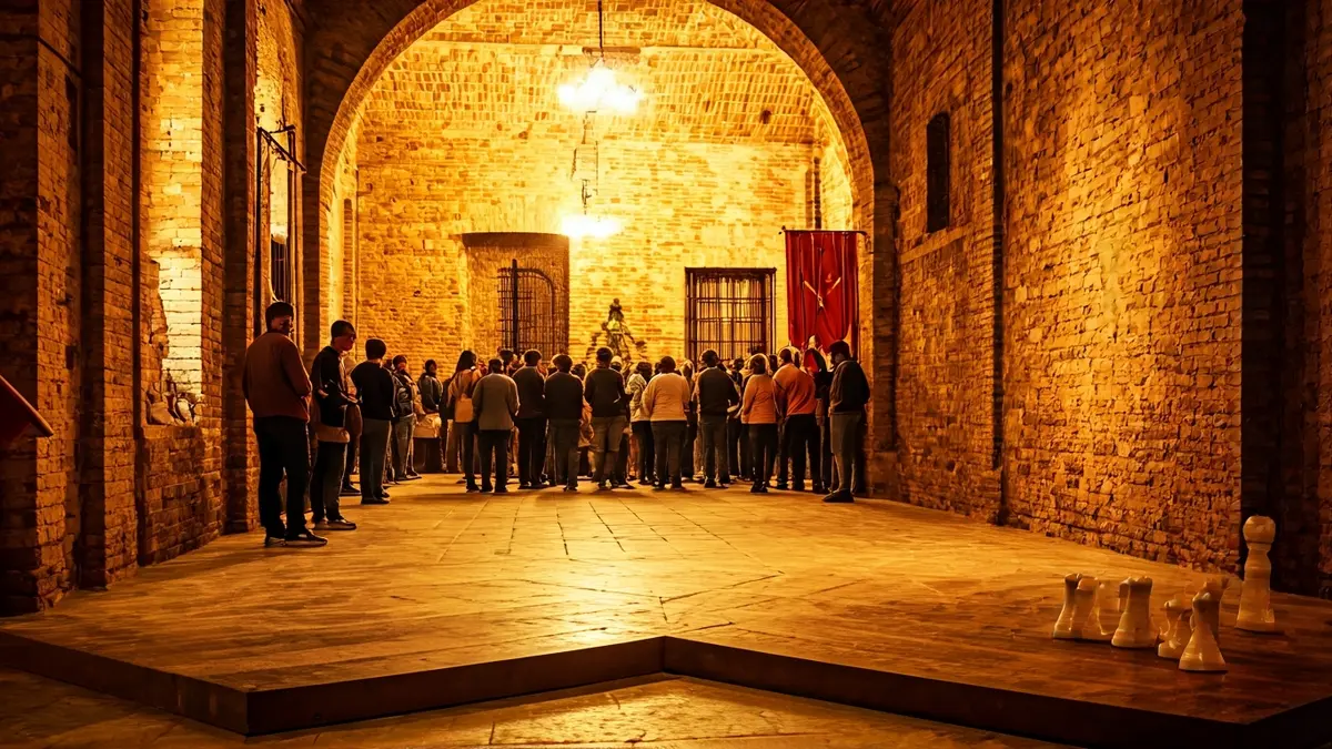 Imatge que evoca l'univers creatiu de Karpa, amb elements de còmic, disseny gràfic i jocs de taula, en un ambient de castell valencià.