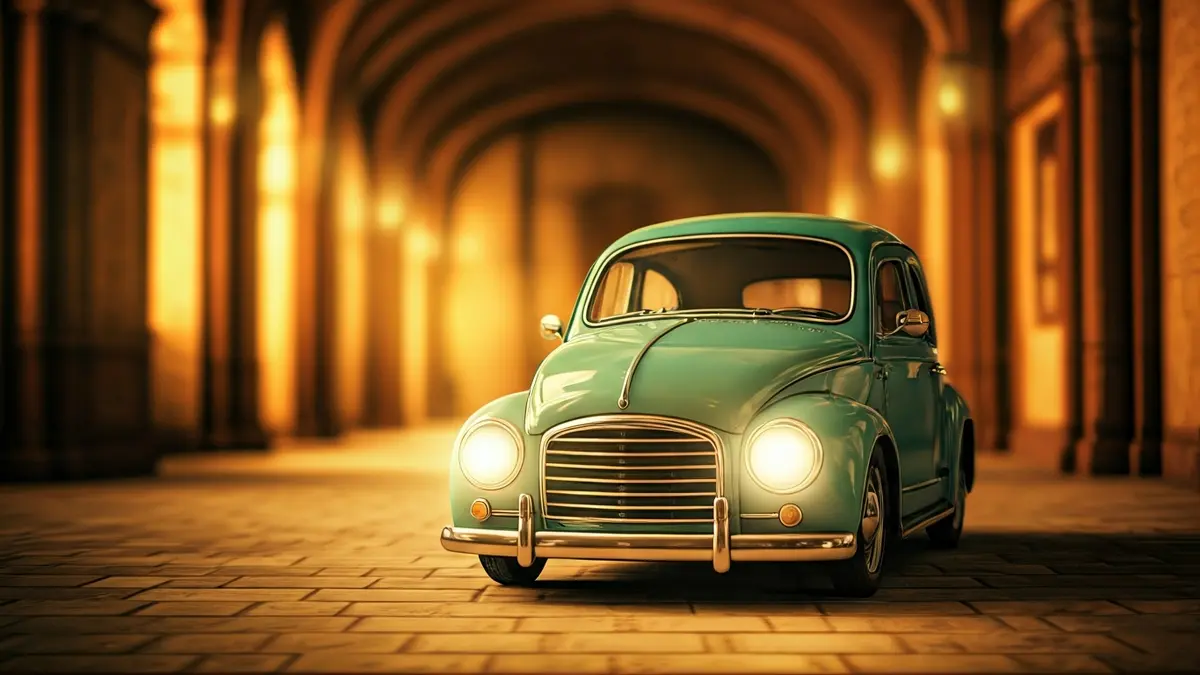 Imagen de un panel de cómic antiguo con un personaje fantasioso, con el fondo desenfocado del interior de un castillo histórico valenciano.