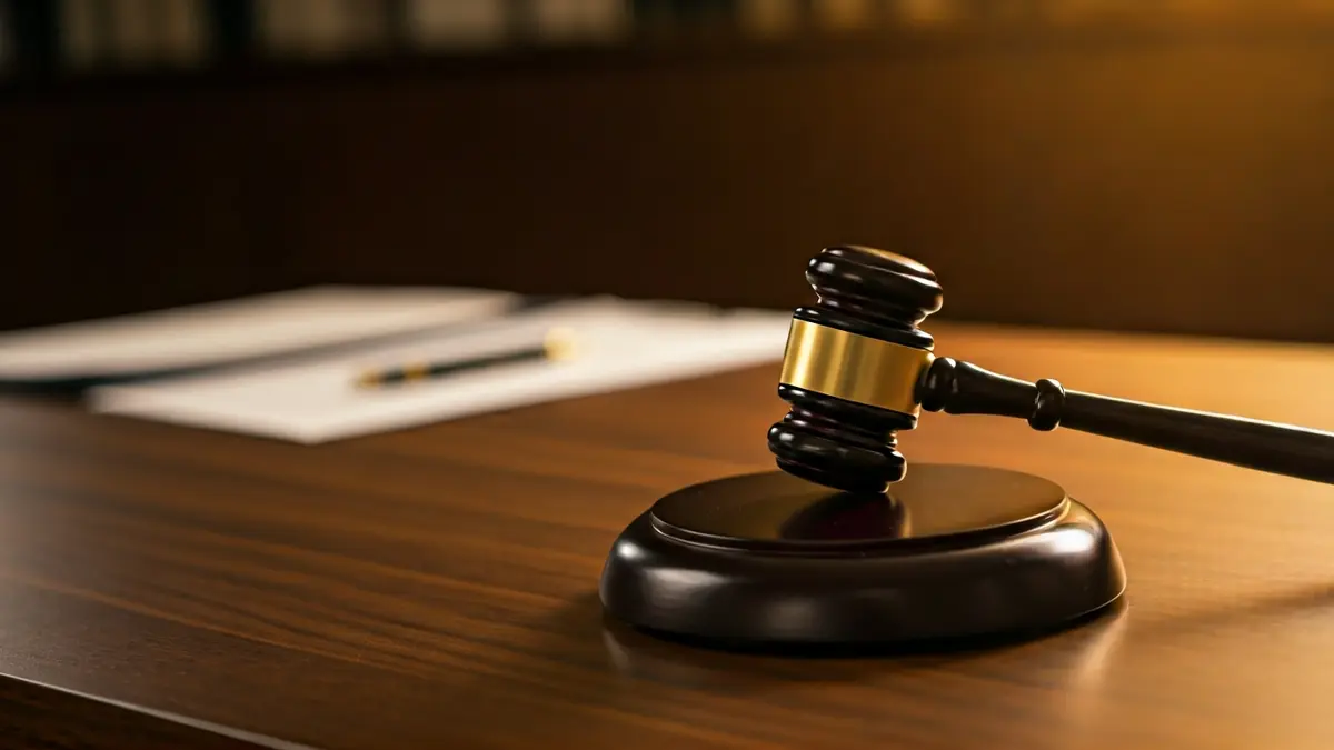 Generic image of a judge's gavel on a legal document, symbolizing a judicial investigation.