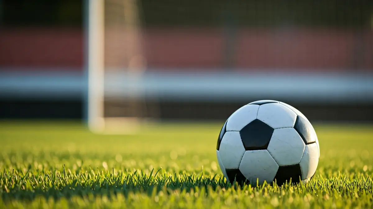 Imagen genérica de un balón de fútbol sobre el césped de un estadio.