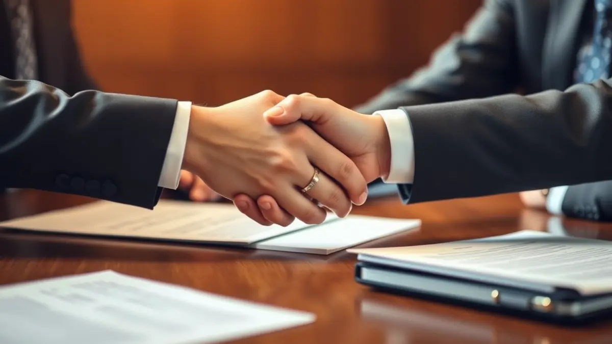 Imatge genèrica de dos mans encaixant-se sobre un escrit, simbolitzant col·laboració.