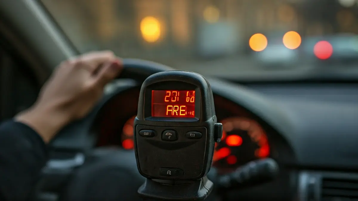 Generic image of a taxi meter in a vehicle.