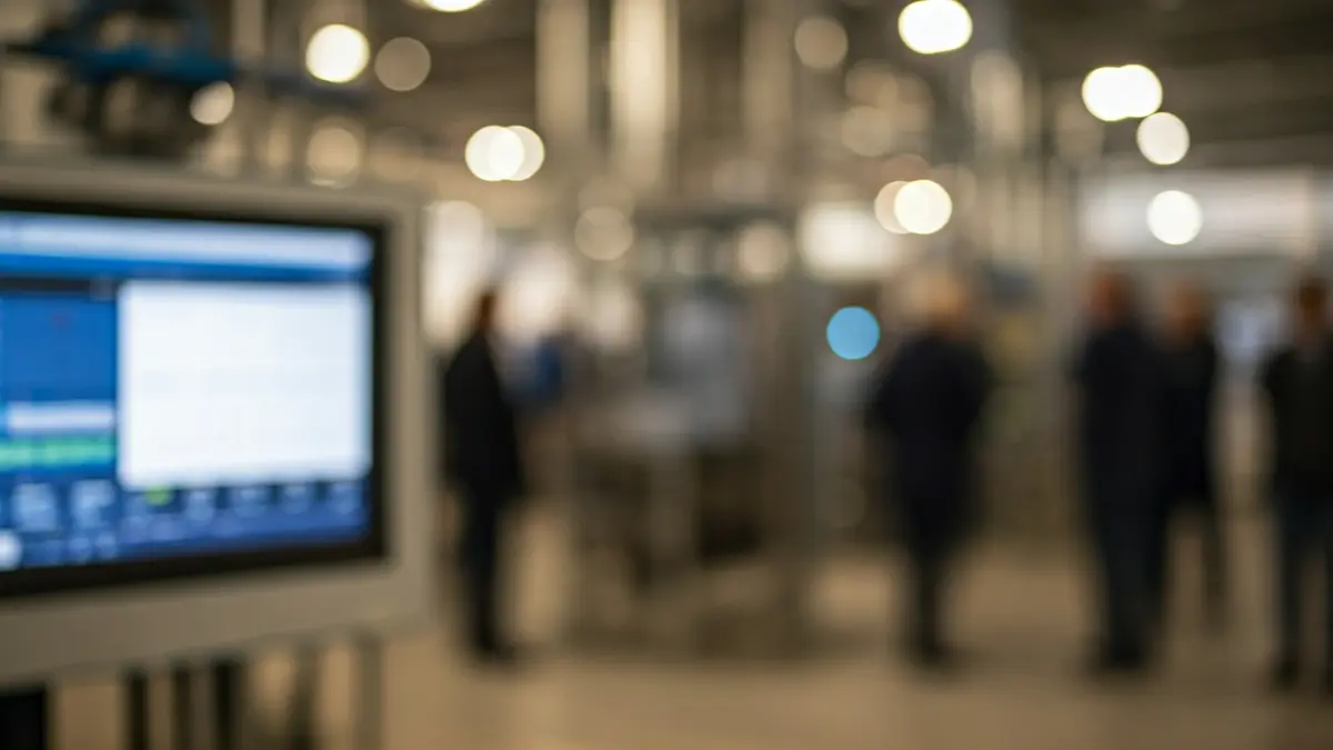 Imatge genèrica d'un panell de control en una planta de tractament d'aigües.