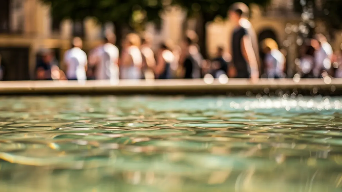 Imatge genèrica d'una font ornamental amb aigua neta i cristal·lina.