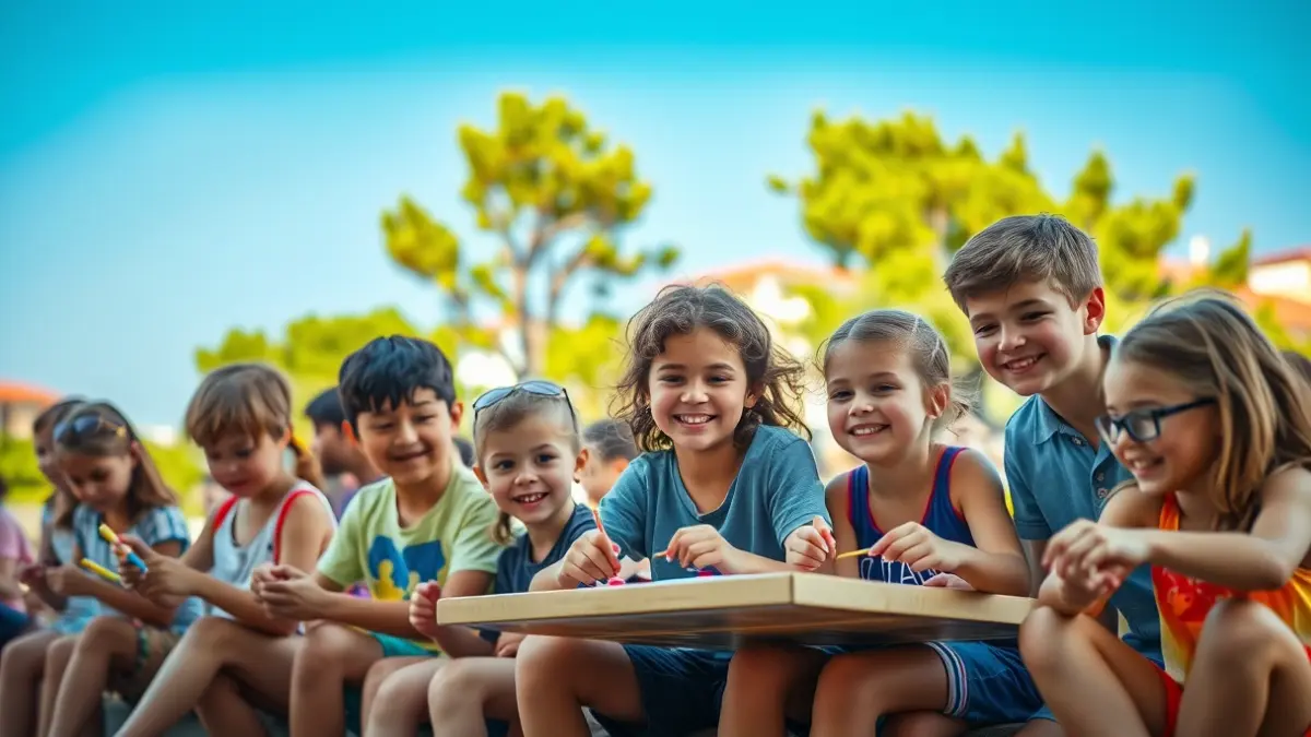 Imatge genèrica de jóvens participant en activitats d'estiu a l'aire lliure.