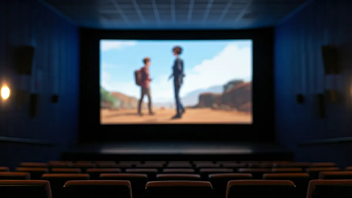 Imatge genèrica d'una sala de cinema amb la pantalla il·luminada i seients buits.