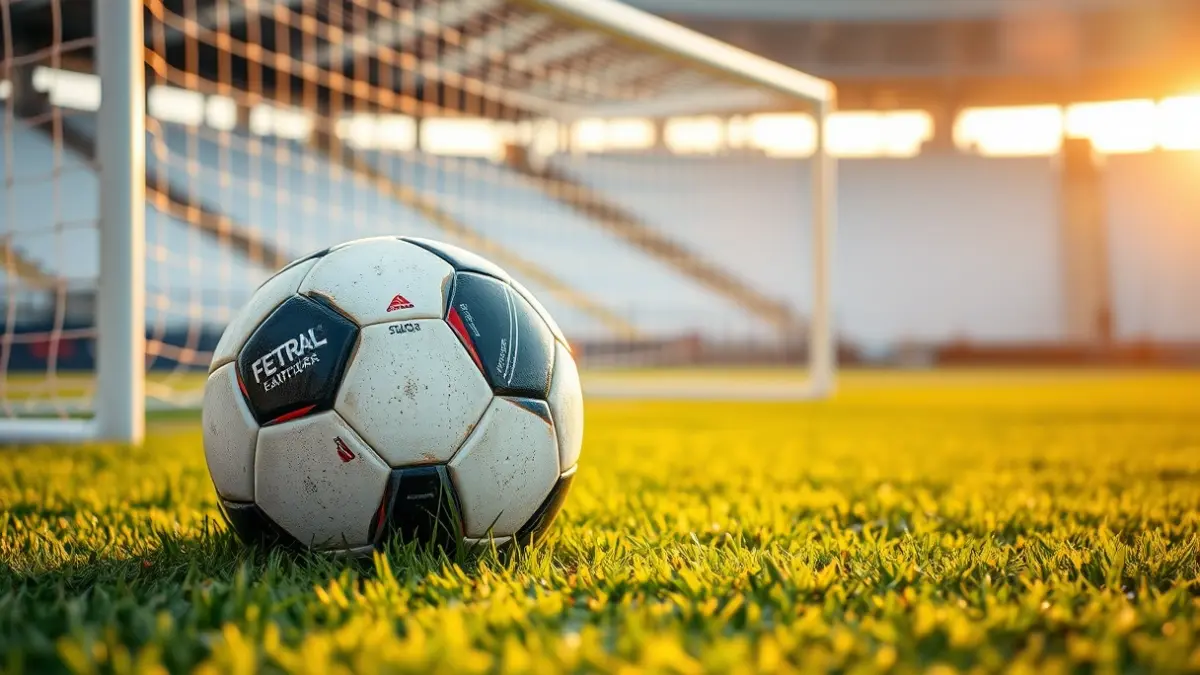 Imagen genérica de un balón de fútbol en el césped de un campo deportivo.