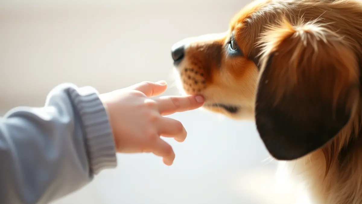 Imatge genèrica d'un xiquet interactuant amb un gos en un entorn de teràpia assistida.