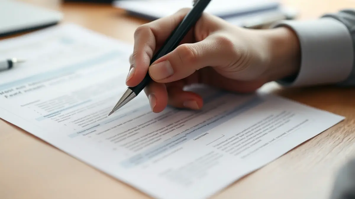 Imatge genèrica d'una mà omplint un formulari, representant un tràmit administratiu.