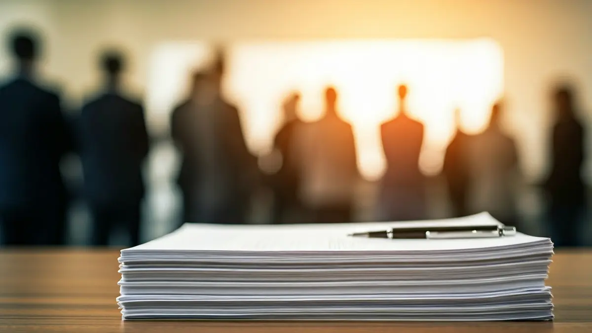 Imatge genèrica de documents oficials i un bolígraf sobre un escritori de fusta, simbolitzant costos administratius.