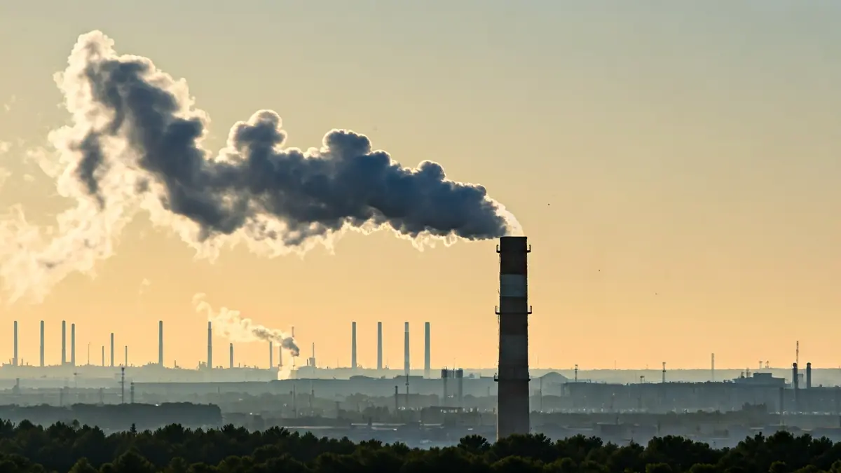 Imatge genèrica d'una xemeneia industrial emetent fum, simbolitzant la preocupació ambiental.