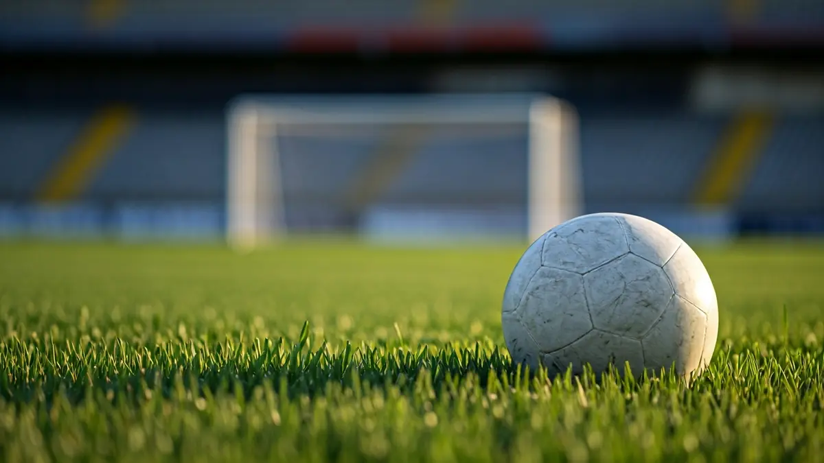 Imatge genèrica d'una pilota de futbol sobre la gespa d'un camp.