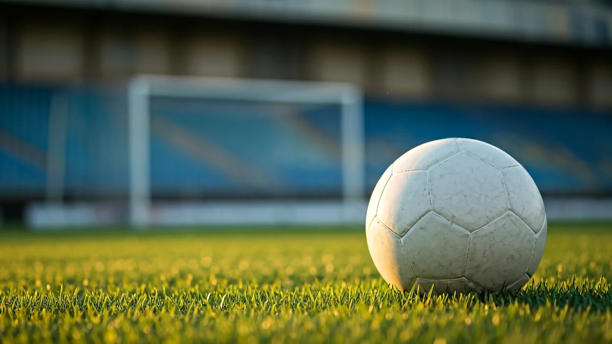 Imatge genèrica d'una pilota de futbol sobre la gespa d'un camp