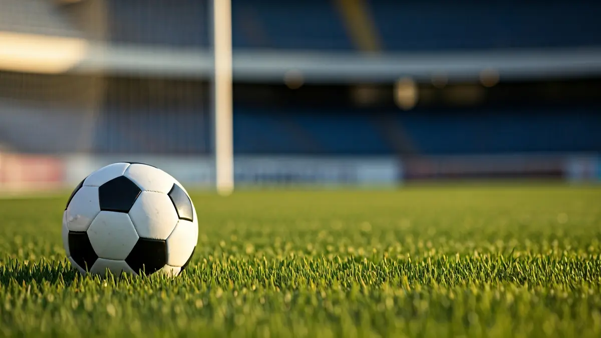 Imatge genèrica d'una pilota de futbol sobre la gespa d'un camp.