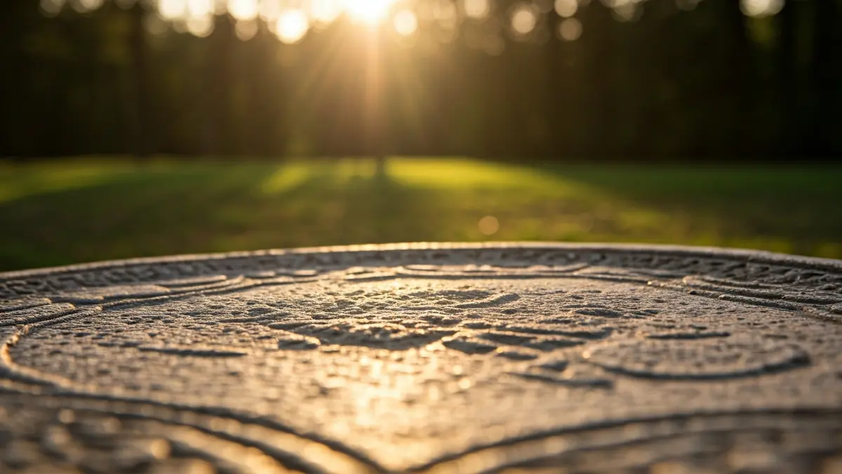 Imatge d'una tauleta de pedra antiga amb gravats intricats, representant el patrimoni històric.