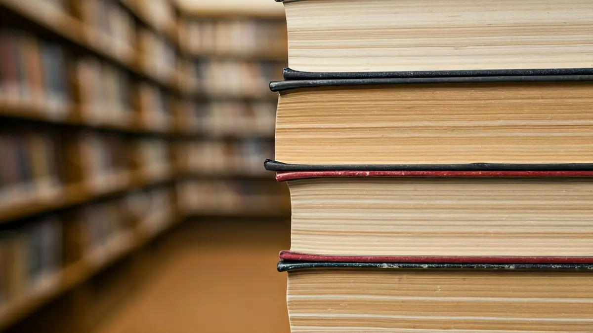 Imagen genérica de libros antiguos en una biblioteca, simbolizando la memoria histórica.