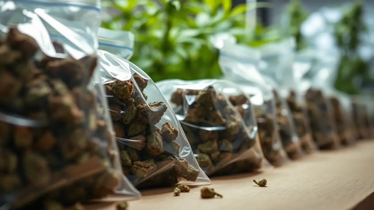 Imatge genèrica de bosses de marihuana confiscada en una operació policial.