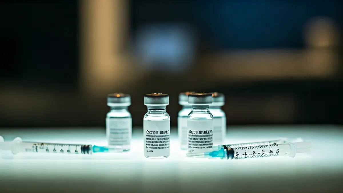 Image of botox vials and hyaluronic acid syringes confiscated in a police operation.