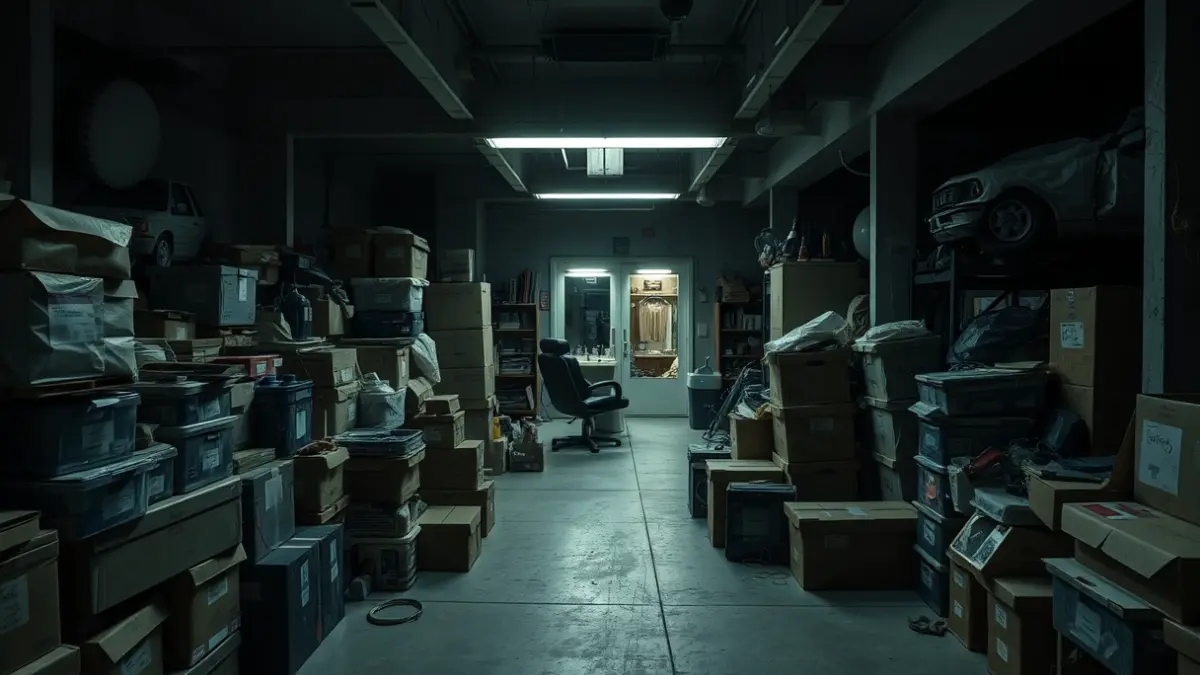 Imatge d'un magatzem clandestí amb productes il·lícits, un saló d'estètica sense llicència i un taller il·legal en la mateixa nau.