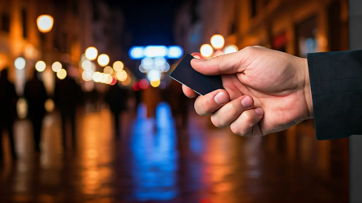 Generic image of a hand inserting a bank card into an ATM.