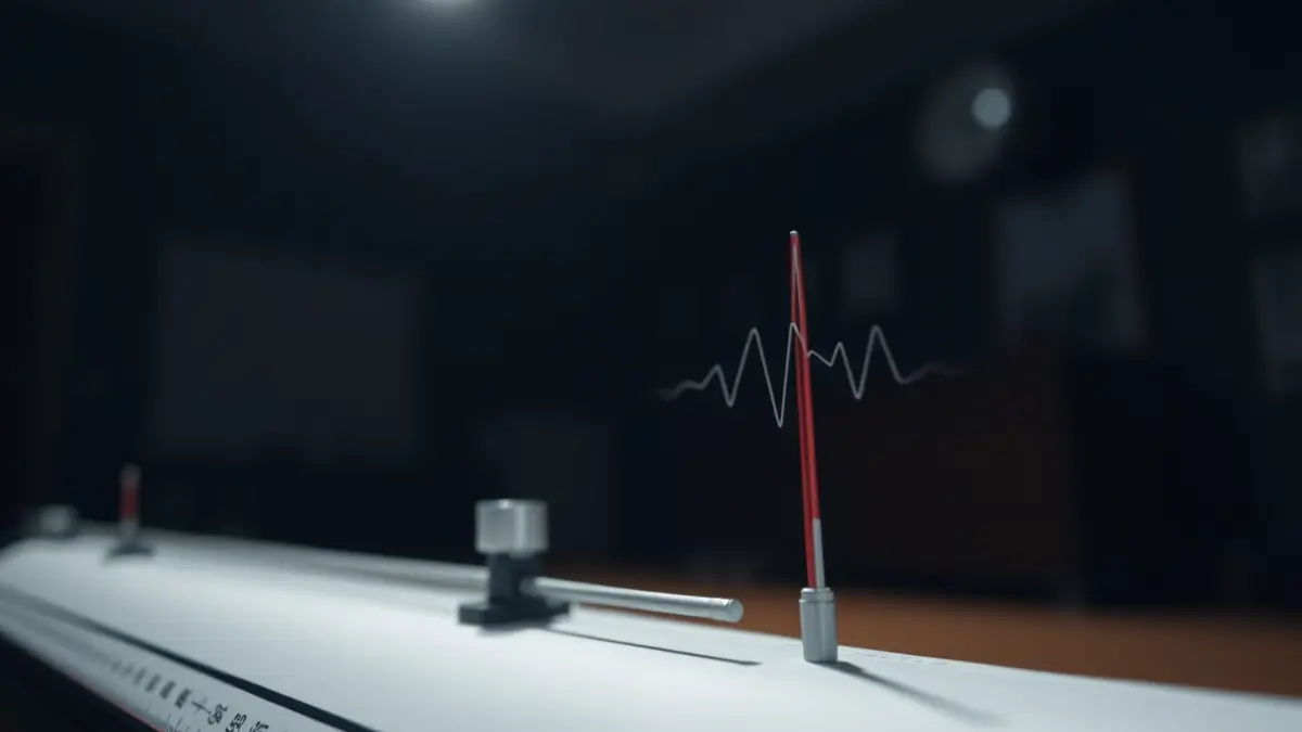 Generic image of a seismograph recording an earthquake.