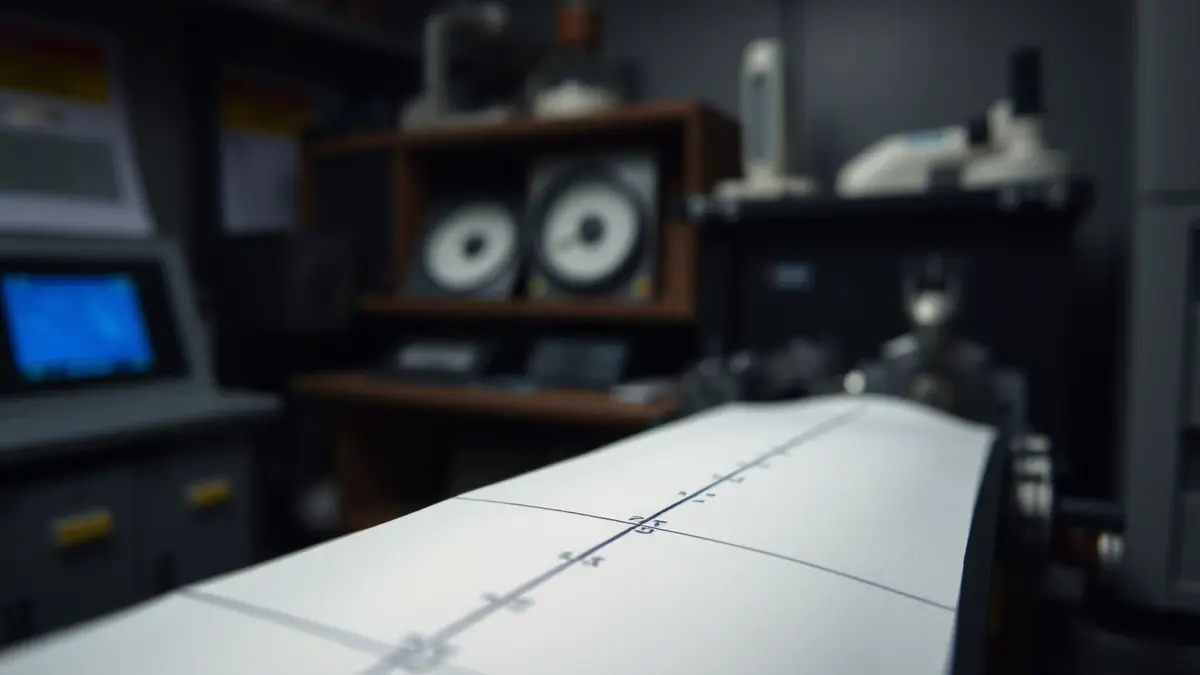 Imatge genèrica d'un sismògraf enregistrant un terratrémol.