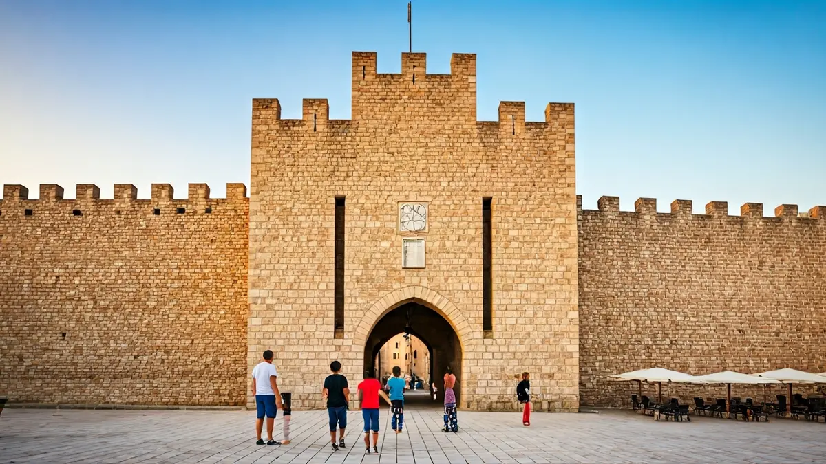 Imatge del Castell de les 300 Torres d'Onda amb famílies gaudint d'activitats.