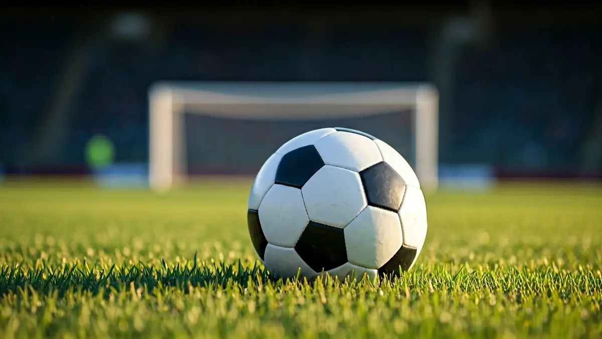 Generic image of a soccer ball on a field's grass.