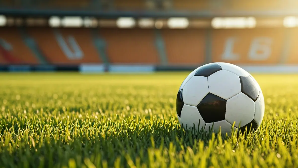 Imagen genérica de un balón de fútbol sobre el césped de un campo.