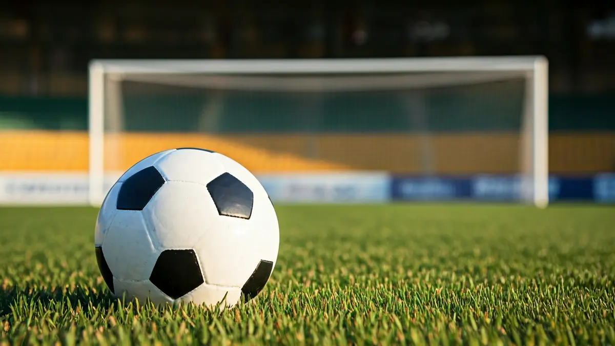 Imatge genèrica d'una pilota de futbol sobre la gespa d'un camp