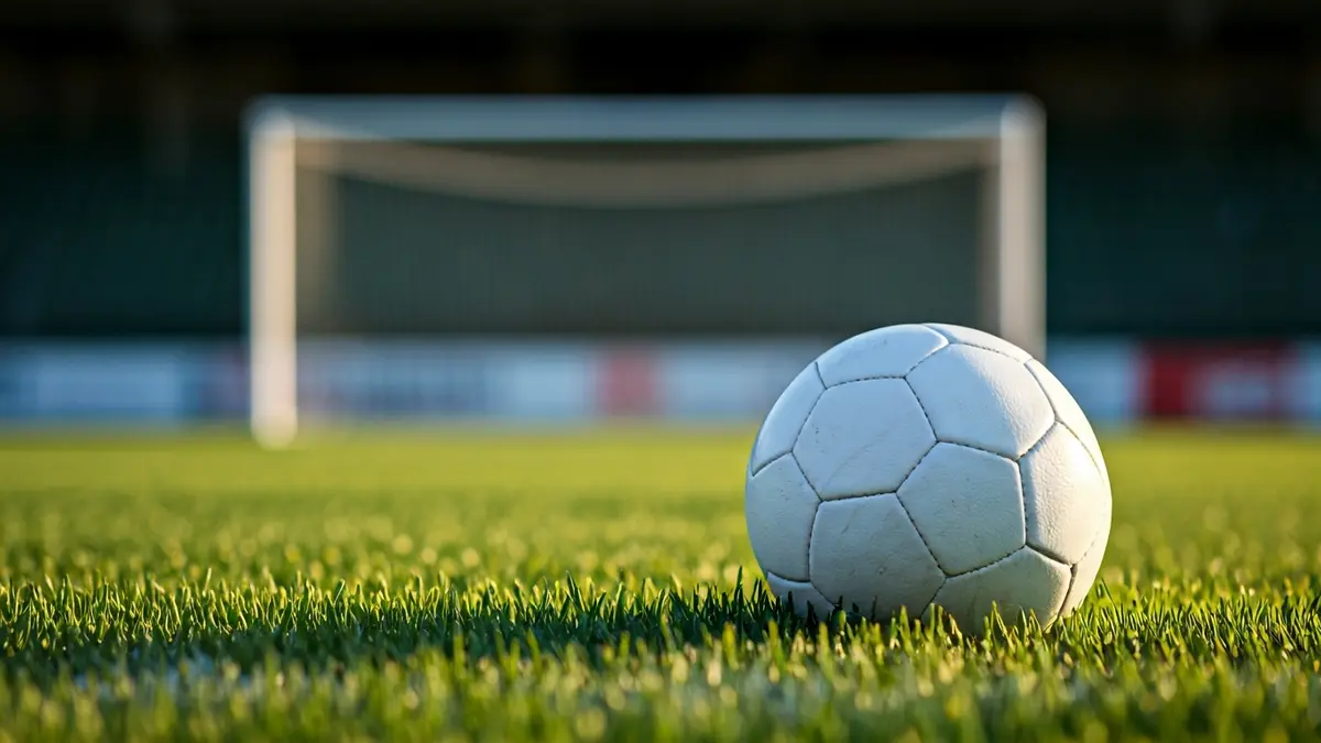 Imatge genèrica d'una pilota de futbol sobre la gespa d'un camp.