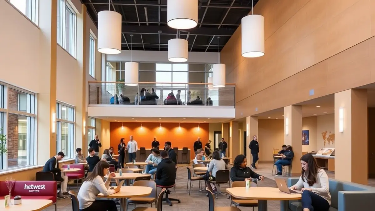 Imagen genérica de un espacio juvenil moderno y acogedor.