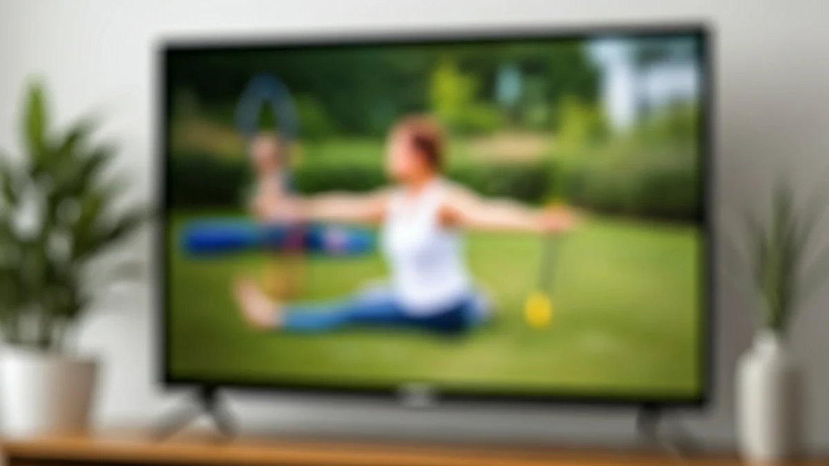 Imatge genèrica d'una pantalla de televisió amb contingut relacionat amb la salut i el benestar.