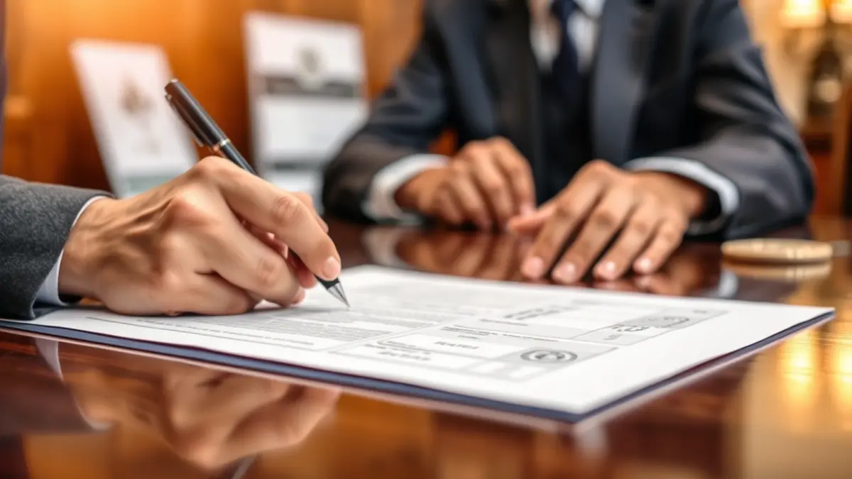 Generic image of hands signing an official document, symbolizing policy approval.