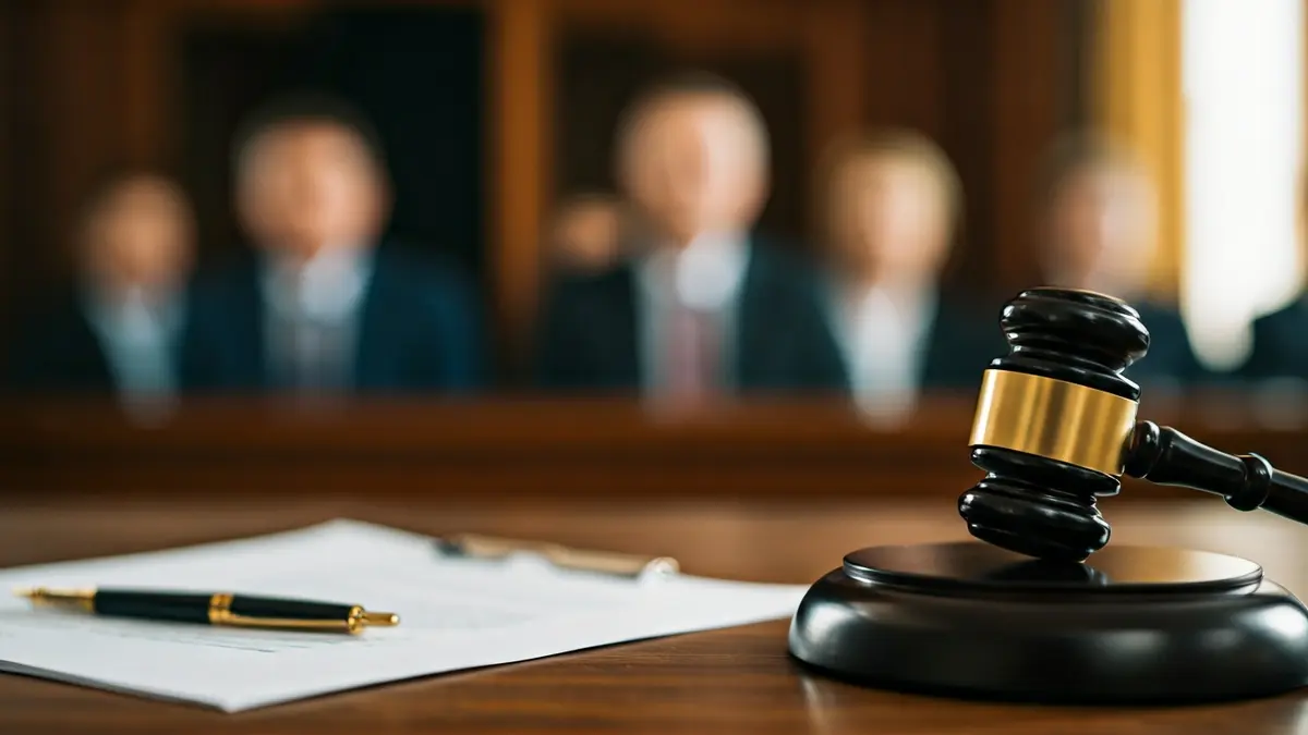 Generic image of a legal document with a judge's gavel.