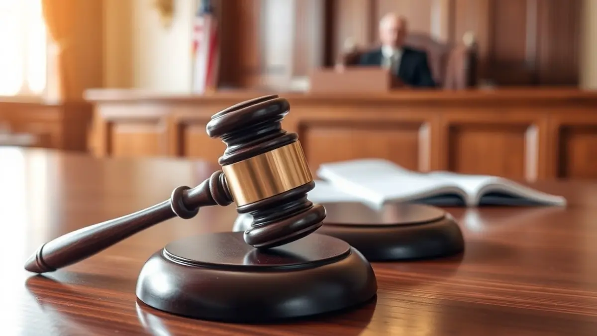 Imatge genèrica d'un martell de jutge sobre una taula de fusta, simbolitzant una decisió judicial.