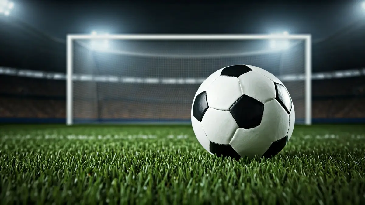 Generic image of a soccer ball on a field's grass.