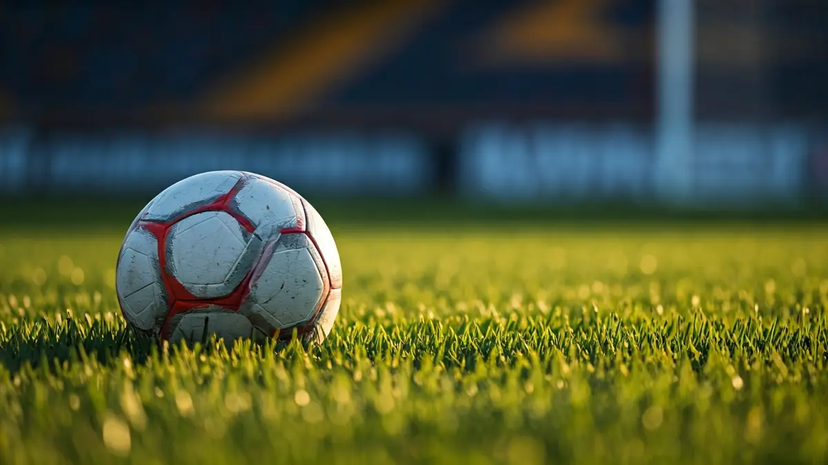 Imatge genèrica d'una pilota de futbol sobre la gespa d'un camp.