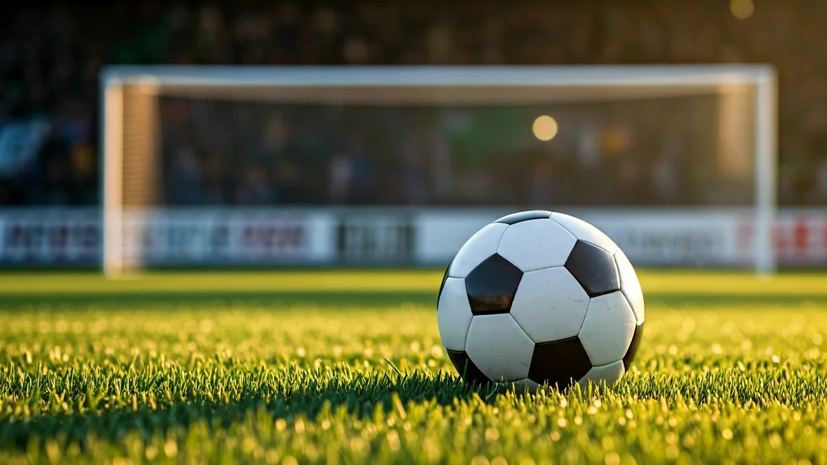 Imatge genèrica d'una pilota de futbol sobre la gespa d'un camp.