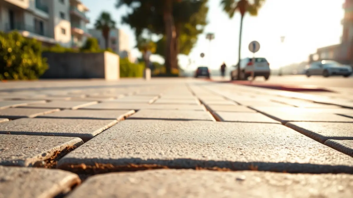 Imatge genèrica d'una vorera renovada en un entorn urbà mediterrani.