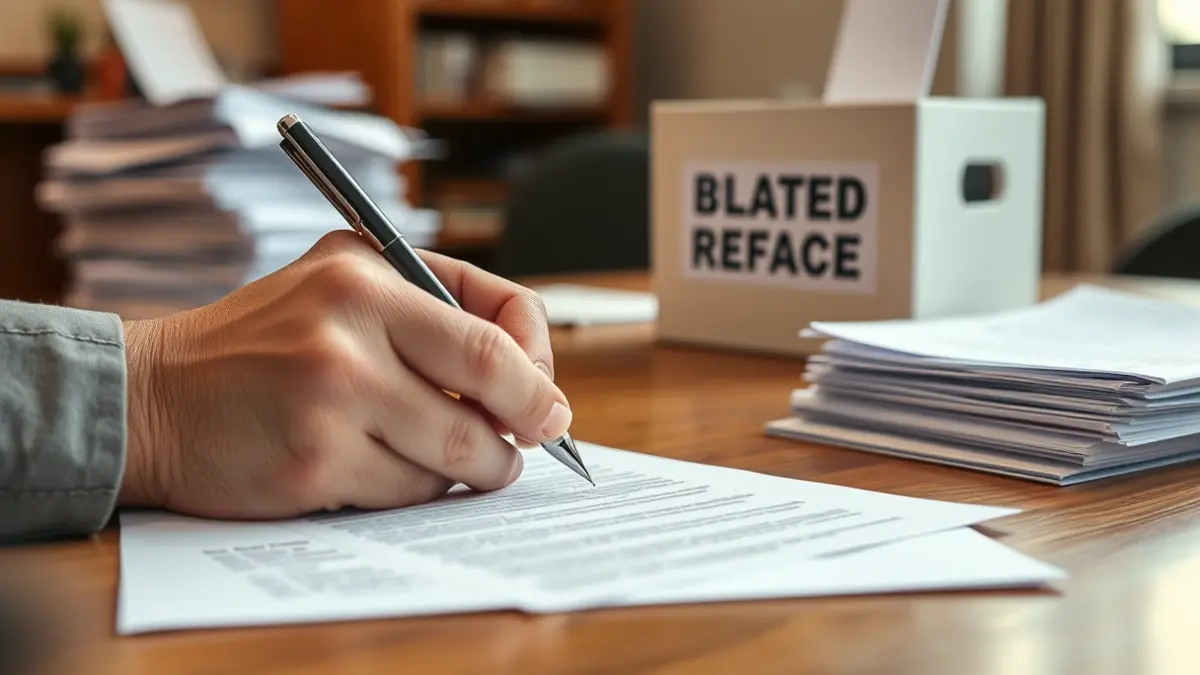 Generic image of a hand signing a document, symbolizing a political reform initiative.