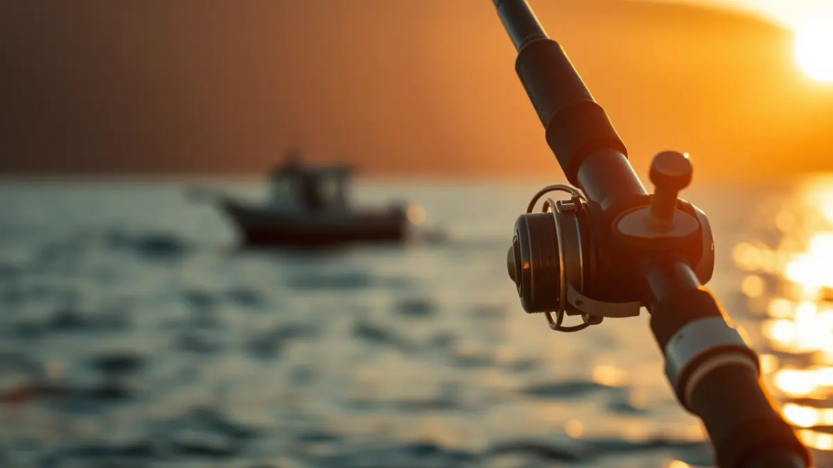 Imatge genèrica d'una canya de pesca en un concurs esportiu.