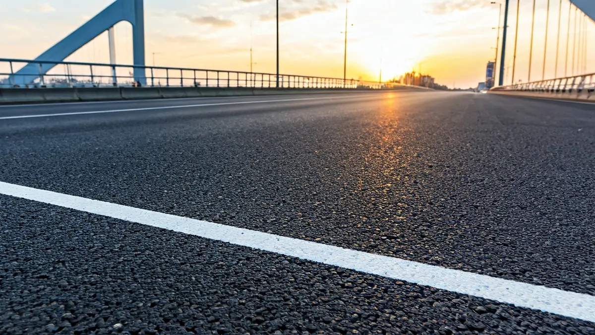 Image of a reconstructed road after DANA damages.