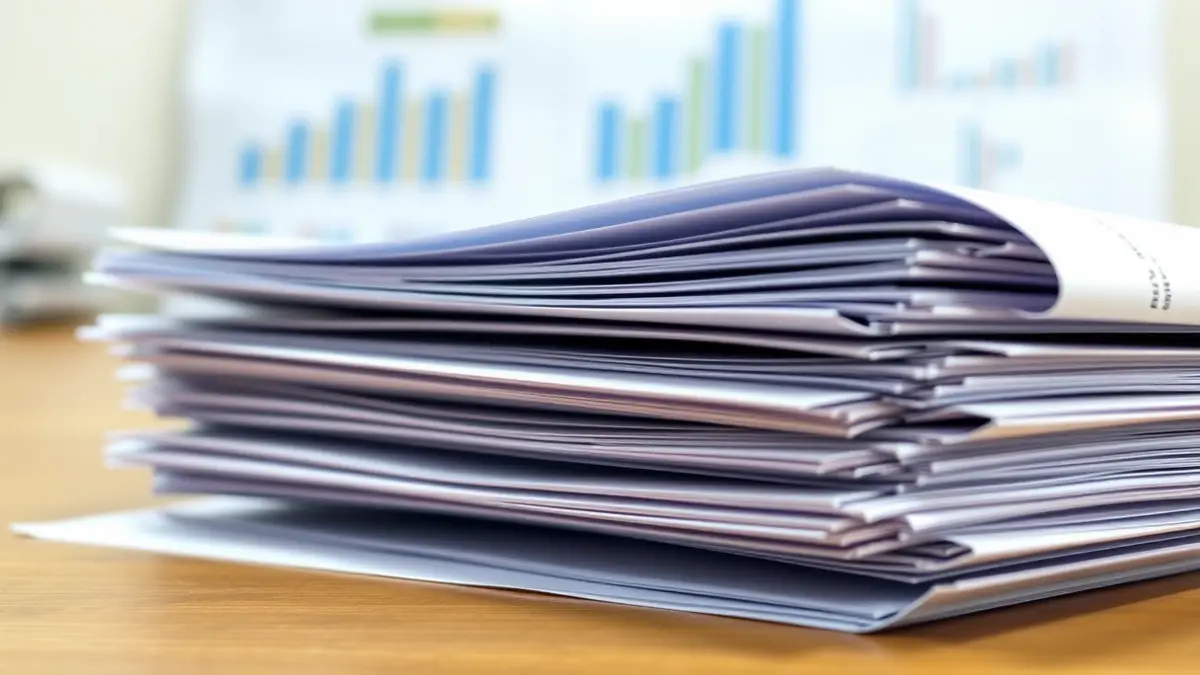 Imatge genèrica d'informes i documents, representant l'anàlisi de dades.