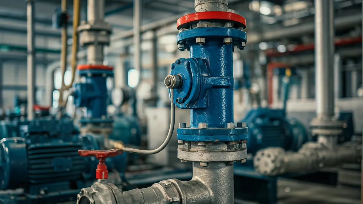 Imatge genèrica d'una bomba de pluvials en una estació de bombeig.