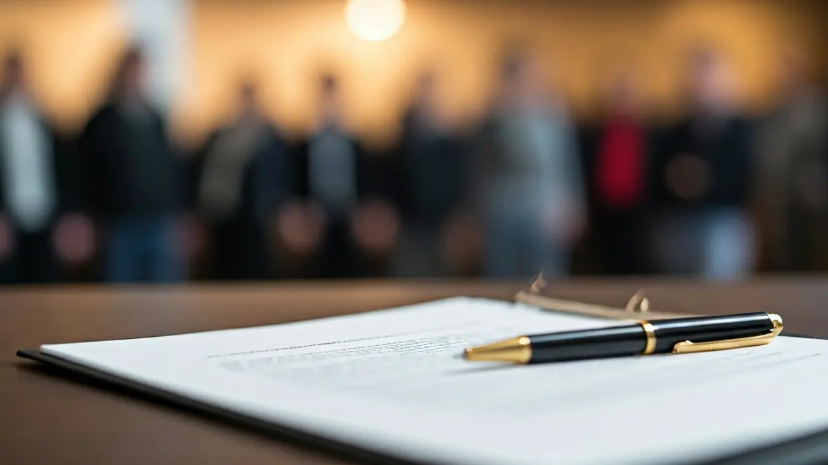 Imatge genèrica d'un document oficial amb un bolígraf, suggerint un procés administratiu o una investigació.